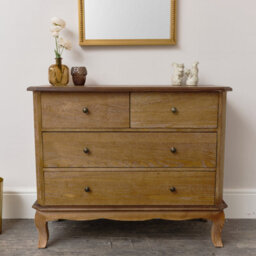 Melody Maison 4 Drawer Dark Wood Chest Of Drawers - Ashwell Range - thumbnail 6