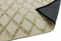 Cream Handmade Luxurious Modern Wool Rug For Bedroom & Living Room-120Cm X 170Cm - thumbnail 3