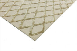 Cream Handmade Luxurious Modern Wool Rug For Bedroom & Living Room-120Cm X 170Cm - thumbnail 4