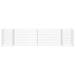 Berkfield H-Shaped Gabion Planter Steel Wire 260X40X60 Cm - thumbnail 3