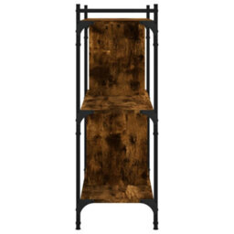 Berkfield Bookcase 3-Tier Smoked Oak 76X32X88 Cm Engineered Wood - thumbnail 5