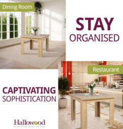 Hallowood Furniture Newquay Oak Effect Flip Top Extending Table - thumbnail 6