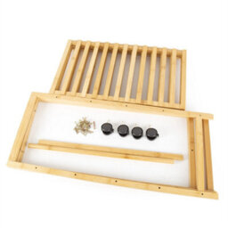 Wooden Clothes Rail Rack Garment Hanging Display Stand Storage Shelf Wardrobe - thumbnail 3