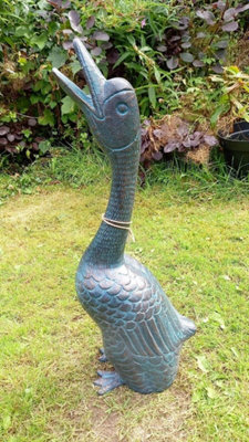 Inspirational Gifting Goose Garden Ornament Sculpture Cast In Aluminium - image 1