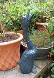 Inspirational Gifting Goose Garden Ornament Sculpture Cast In Aluminium - thumbnail 3