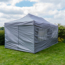 Jack Stonehouse Silver Lined Pop Up 6X3M Gazebo Dark Grey - thumbnail 2