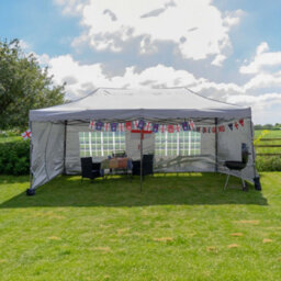 Jack Stonehouse Silver Lined Pop Up 6X3M Gazebo Dark Grey - thumbnail 9