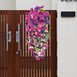 2 Pack Spring And Summer Garden Flower Decorations, Trumpet Vine, Morning Glory, Purple And Rose Red - thumbnail 4