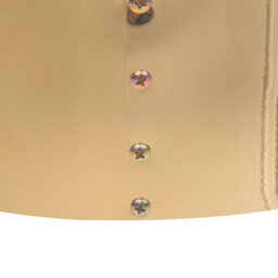 Beliani Pink Velvet Round Footstool Pouffe With Gold-Tone Base, W39 X D39 X H40 Cm - thumbnail 6