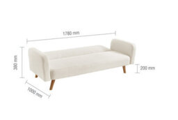 Birlea Micah Sofa Bed In White Boucle - thumbnail 9