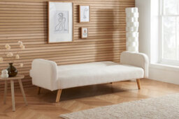 Birlea Micah Sofa Bed In White Boucle - thumbnail 3