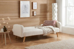 Birlea Micah Sofa Bed In White Boucle - thumbnail 2