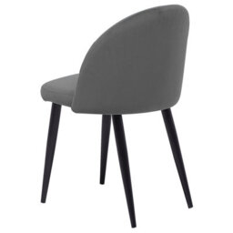 Beliani Set Of 2 Dining Chairs Visalia Velvet Grey - thumbnail 7