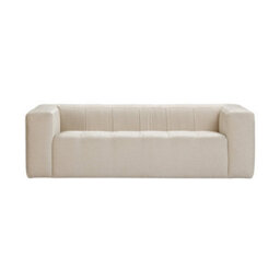 Wyld Haus Tibet Cosy 3-Seater Sofa In Natural Linen Fabric - thumbnail 2