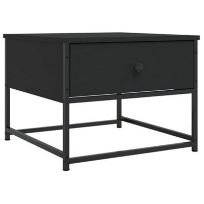 Berkfield Stylish Coffee Table Black 51X51X40 Cm Engineered Wood - image 1