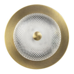 Happy Homewares Modern Bathroom Ceiling Light Fitting With Clear Diamond Effect Glass - thumbnail 3