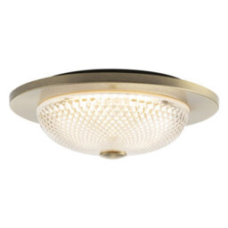 Happy Homewares Modern Bathroom Ceiling Light Fitting With Clear Diamond Effect Glass - thumbnail 5