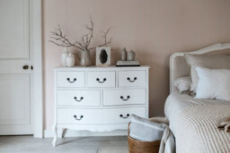 Statement Furniture Juliette White Vintage Chic 6 Drawer Chest Of Drawers - thumbnail 2