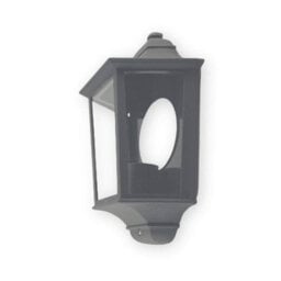 Edit Coastal Riviera Half Lantern Outdoor Wall Light Anthracite