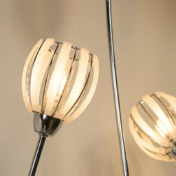 Pagazzi Lighting Pagazzi Isha 3 Light Silver Floor Lamp - thumbnail 3