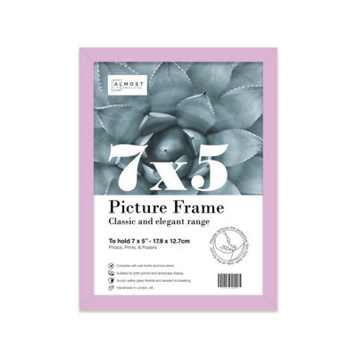 7X5 Lilac Picture Frame (12.7 X 17.8Cm) Poster, Photo, Artwork, Gallery Wall Or Print - image 1
