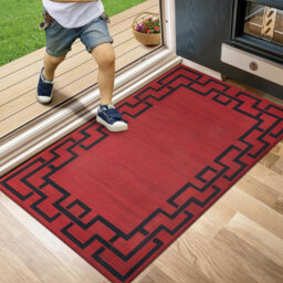 Ameha Non Slip Printed Rug Bedroom Greek Key Style Large Door Floor Carpets (Lexi, 60X110Cm) - thumbnail 5