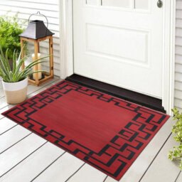 Ameha Non Slip Printed Rug Bedroom Greek Key Style Large Door Floor Carpets (Lexi, 60X110Cm) - thumbnail 7