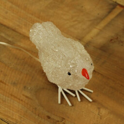 Samuel Alexander Set Of 5 16Cm Light Up Acrylic Christmas Birds With 30 White Leds - thumbnail 5