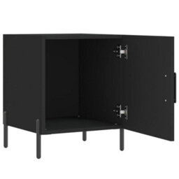 Berkfield Bedside Cabinets 2 Pcs Black 40X40X50 Cm Engineered Wood - thumbnail 8