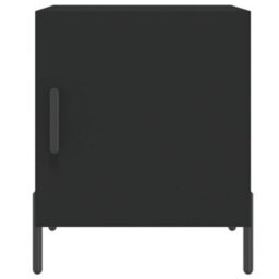 Berkfield Bedside Cabinets 2 Pcs Black 40X40X50 Cm Engineered Wood - thumbnail 6
