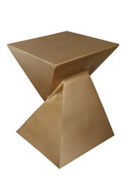 Aspect Furniture Luxore Pyramid Aluminum Side Table/accent Table,gold - thumbnail 2
