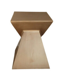 Aspect Furniture Luxore Pyramid Aluminum Side Table/accent Table,gold - thumbnail 3