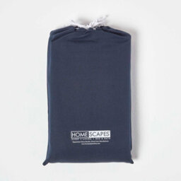 Homescapes Navy Linen Fitted Cot Sheet 60 X 120 Cm, Pack Of 2 - thumbnail 5