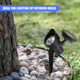 Geezy Solar Garden Spot Lights Led Outdoor Waterproof Adjustable Head Dawn-To-Dusk X2 - thumbnail 5