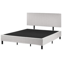 Beliani Divan Bed Fabric Countess 180 X 200 Cm (Eu Super King) Light Grey - thumbnail 6