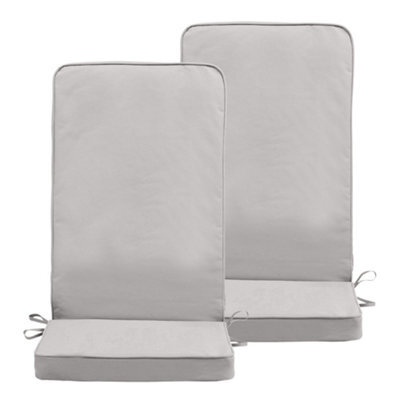 Icon Outdoor High Back Seat Pad 2X Grey