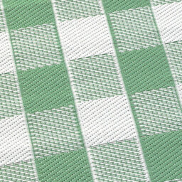 Dreams & Drapes Gingham Classic Check Print Uv Resistant Green Outdoor Rug - thumbnail 3