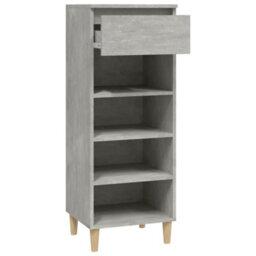 Berkfield Shoe Cabinet Concrete Grey 40X36X105 Cm Engineered Wood - thumbnail 4