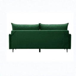 Leon M 3 Seater Upholstered Sofa Bed With Storage Pull Out Sleeping Function Cushions Included Dusty Pink - thumbnail 5