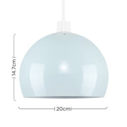 Valuelights Arco Blue Dome Ceiling Shade And Bulb (D)20Cm - thumbnail 7
