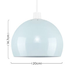 Valuelights Arco Blue Dome Ceiling Shade And Bulb (D)20Cm - thumbnail 8