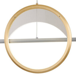 Luminosa Lighting Luminosa Umbra Bar Pendant Ceiling Light Silver Colored 2X Led Dimmable 2700-6500K Remote Control Timer - thumbnail 4