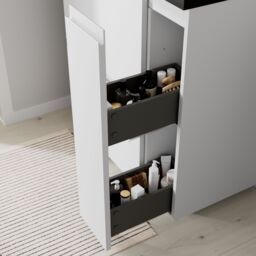GoodHome Levanna Matt White Freestanding Vanity Unit & Basin Set (W)800mm (H)850mm - thumbnail 8
