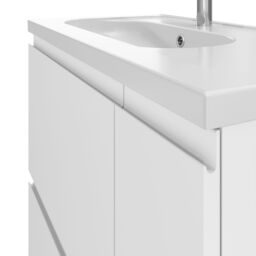 GoodHome Levanna Matt White Freestanding Vanity Unit & Basin Set (W)800mm (H)850mm - thumbnail 5