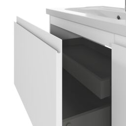 GoodHome Levanna Matt White Freestanding Vanity Unit & Basin Set (W)800mm (H)850mm - thumbnail 6