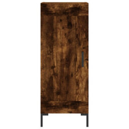 Berkfield Modern Sideboard Smoked Oak 34.5X34X90 Cm Engineered Wood - thumbnail 5