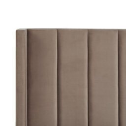 Beliani Bed Velvet Villette 160 X 200 Cm (Eu King Size) Taupe - thumbnail 7