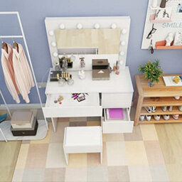 Kosy Koala Dressing Table Makeup Table With 4 Drawers Led Mirror Girls Dresser - thumbnail 3
