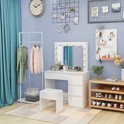 Kosy Koala Dressing Table Makeup Table With 4 Drawers Led Mirror Girls Dresser - thumbnail 2