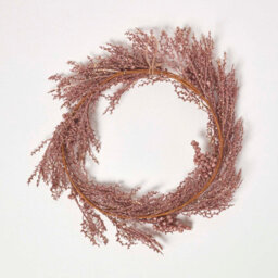 Homescapes Glitter Rose Gold Christmas Wreath - thumbnail 4